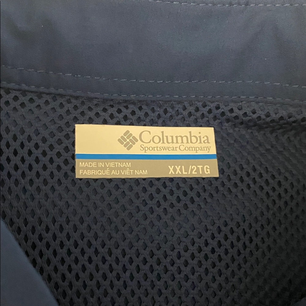 Columbia PFG Performance Fishing Gear Blue Long Sleeve Shirt - Picture 4 of 10